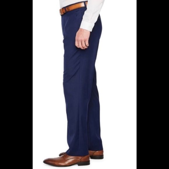 Stafford Blue suit Pants Size 48 NWT - Picture 3 of 7